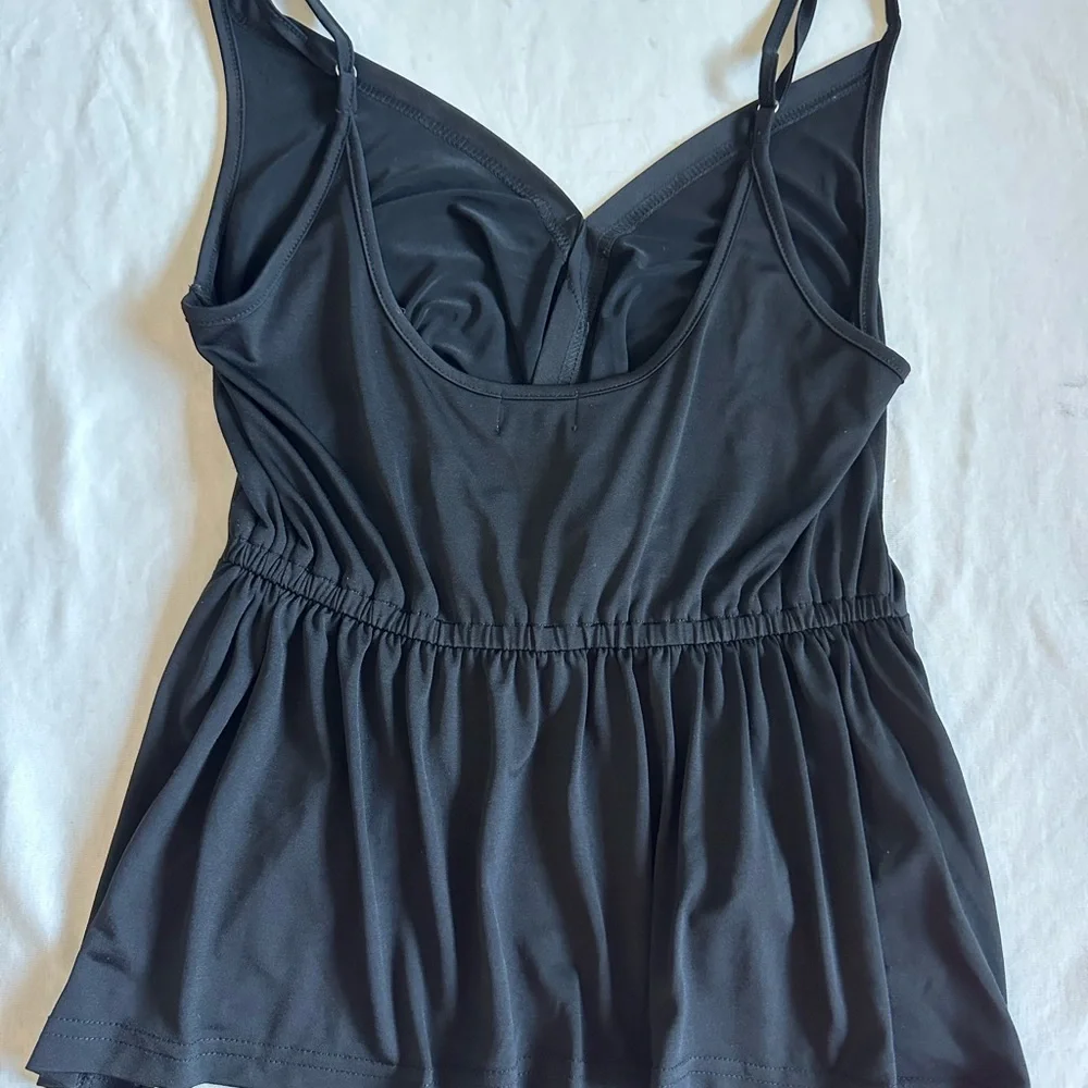 Toby Heart Ginger x Love indie Black Twist-Front Spaghetti Strap Top XS - Picture 9 of 14